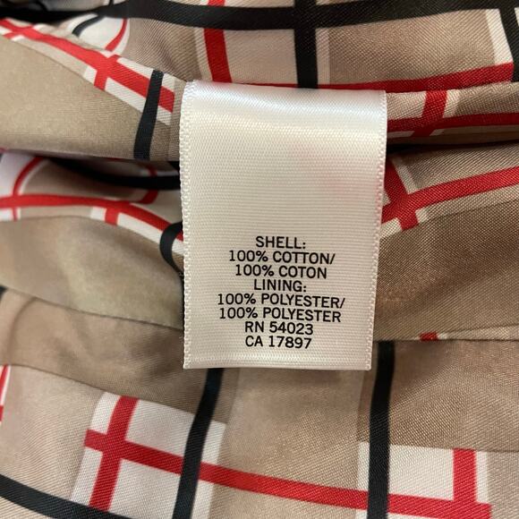 Banana Republic Red Double Breasted Trench Coat Women’s Medium Belted Lined - Picture 4 of 8